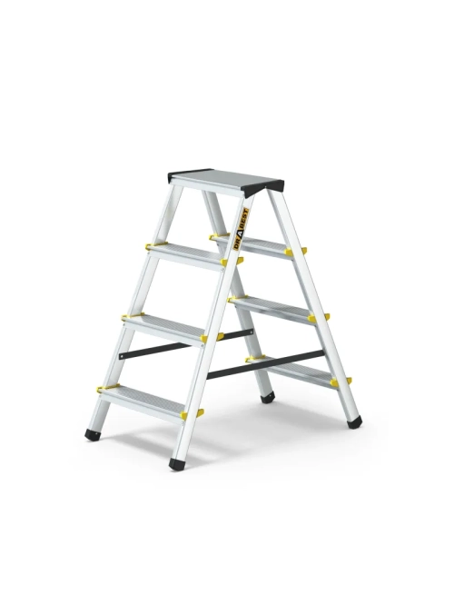 Schůdky hliníkové oboustranné 4 stupně 150Kg DRABEST