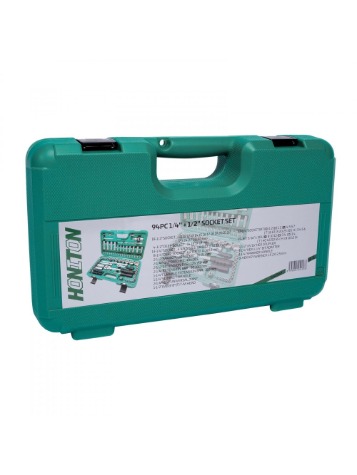 Honiton gola sada H4056B 1/4"-1/2" 94 dílů - kovové přezky