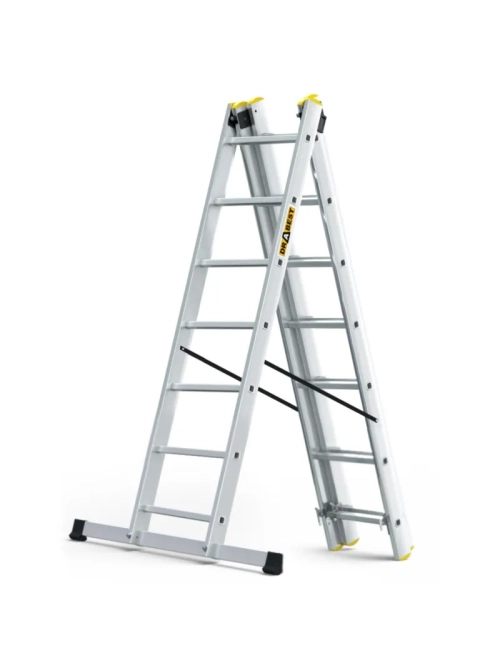Žebřík třídílný 7 příček 3x7 150Kg DRABEST
