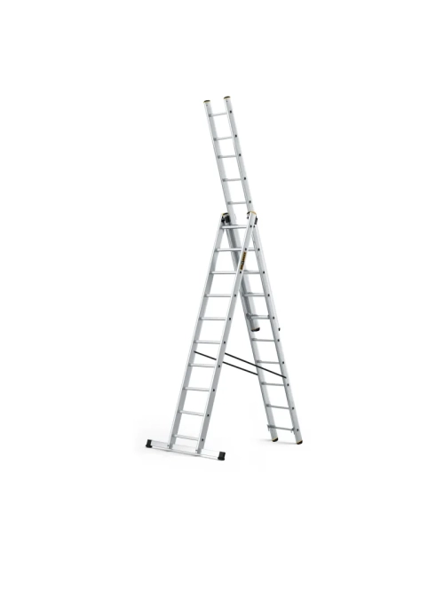 Žebřík třídílný 10 příček 3x10 150Kg DRABEST