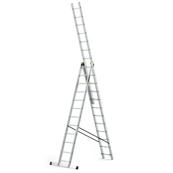 Produkt Žebřík třídílný 12 příček 3x12 150Kg DRABEST Obrázek